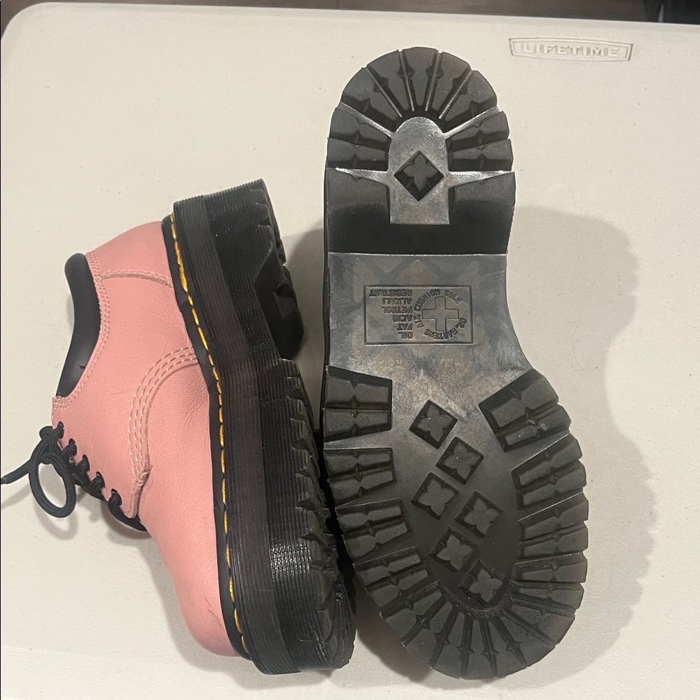 Dr. Martens Pink Platform Shoes - Picture 3 of 5